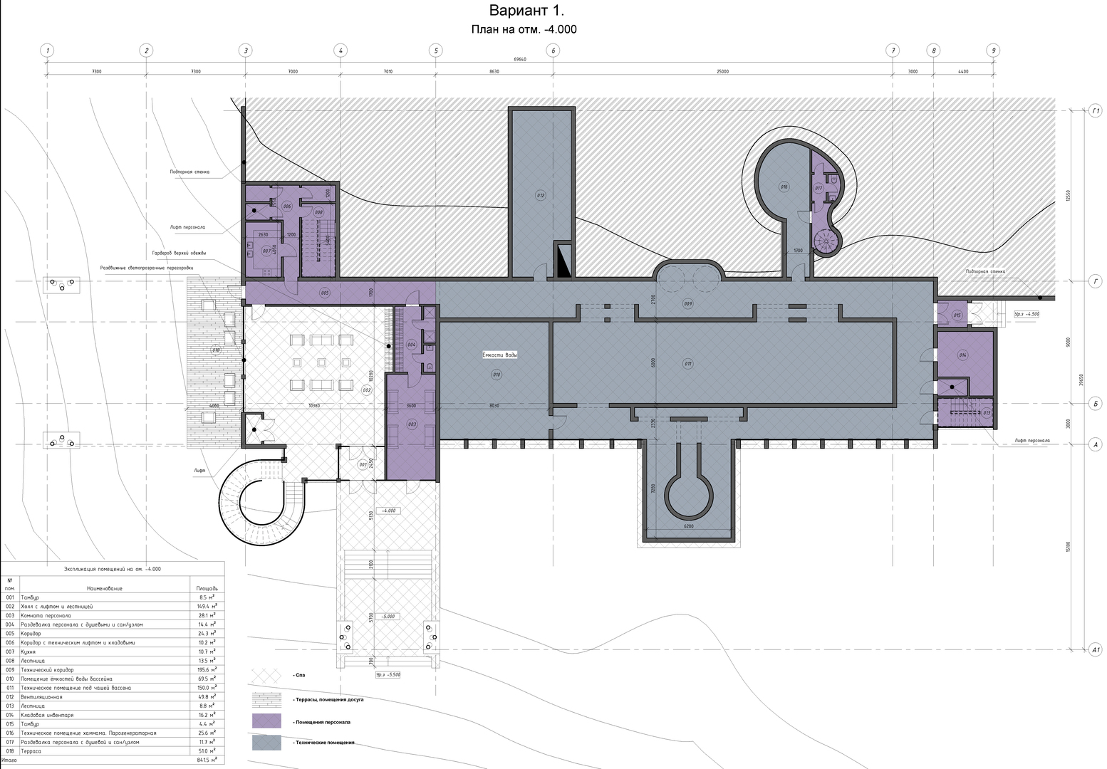 SPA Complex garden of delights, plan 2