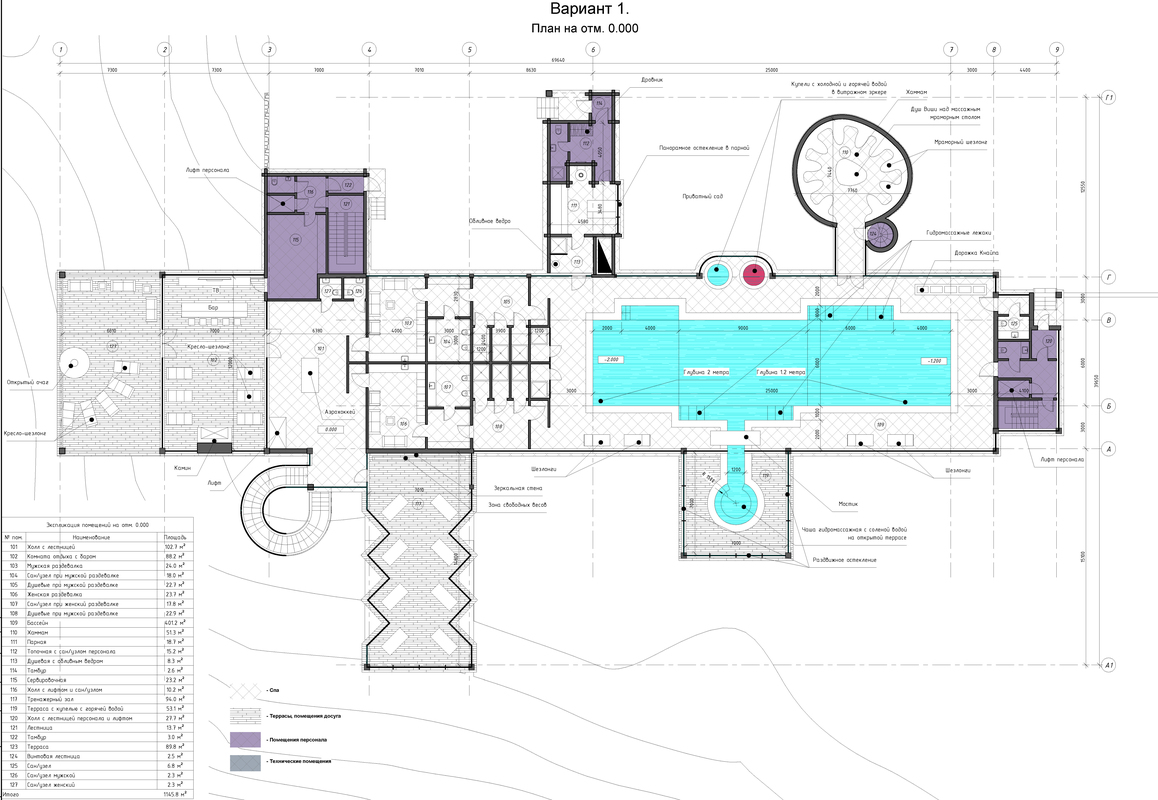 SPA Complex garden of delights, plan 3